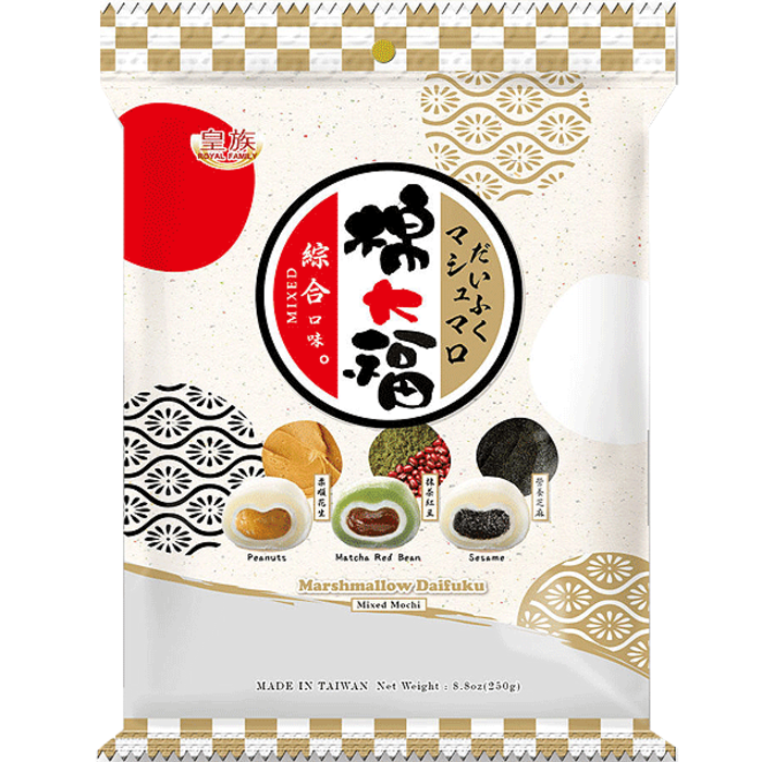 OUTLET: Marshmallow Daifuku Mixed 250g Royal Family THT: 31-07-2025