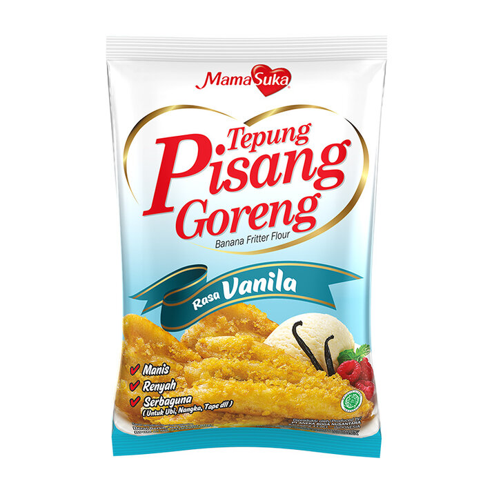 OUTLET: mama suka tepung pisang goreng vanilla 210g BBD: 3-3-2026