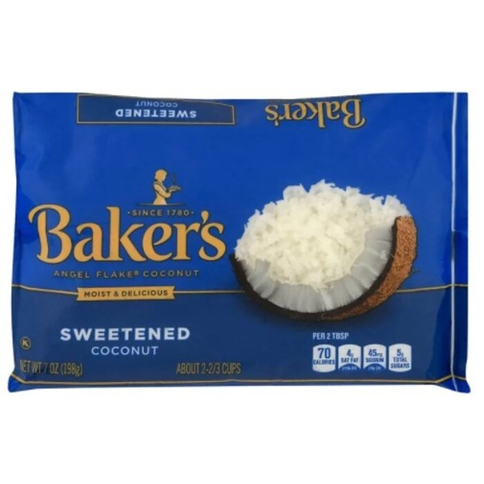 baker's angel flake coconut  7oz (198g)