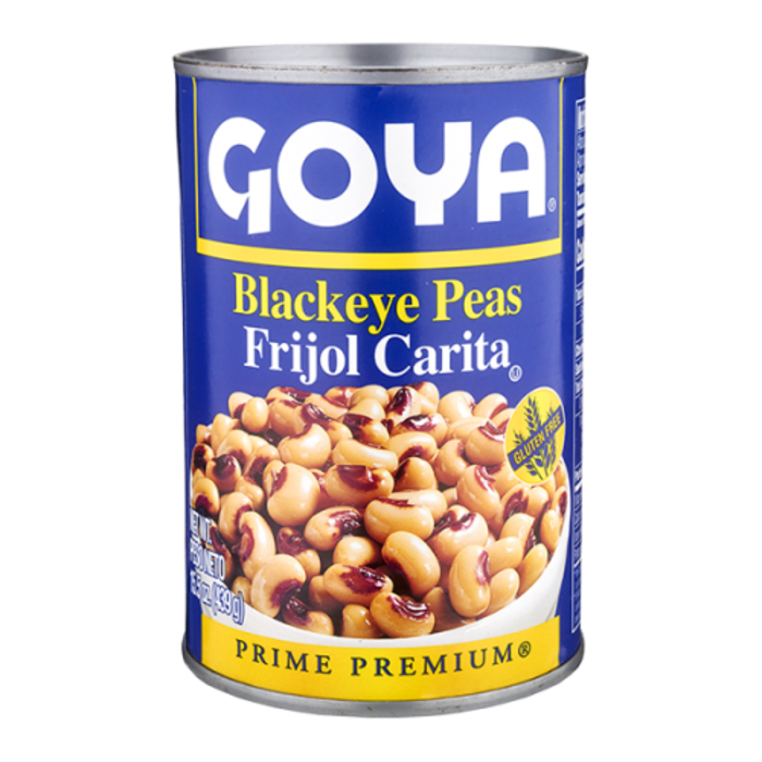 goya blackeye peas 15.5 oz - 439g in blauw blik