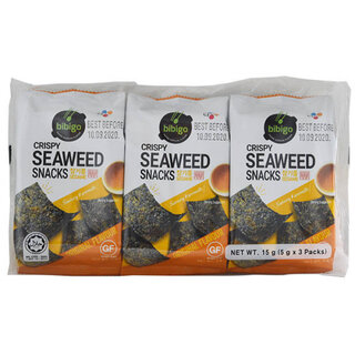 crispy seaweed snack sesame 3 pack x 5g bibigo