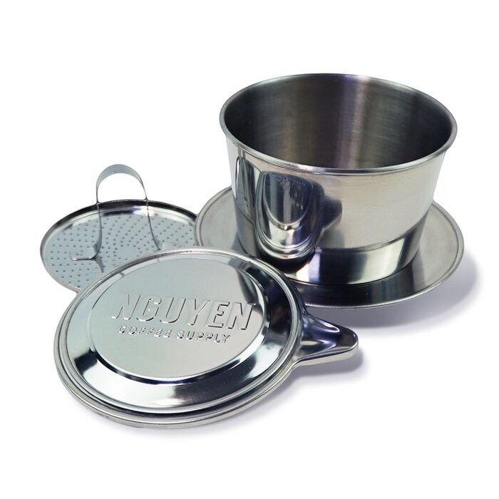 Trung Nguyen Vietnamese koffiefilter - 4 delig phin filter 100ml