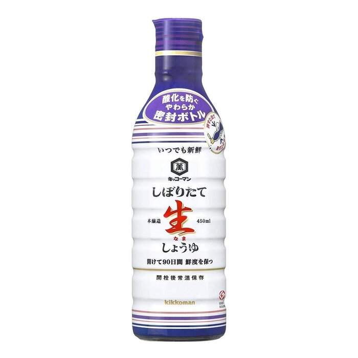 outlet: Fresly Squeezed Nama Shoyu  Soy Sauce 450ml Kikkoman - Blue purple THT 2025.12