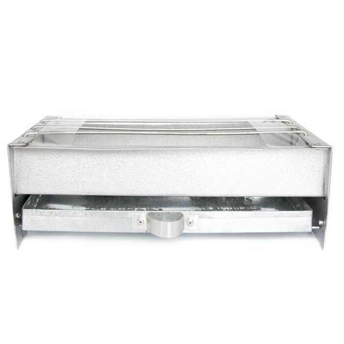 Houtskoolrooster ijzer L33xB16xH12 cm Sate Rooster