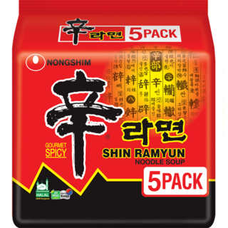 Nongshim shin ramyun 120g x 5 packs