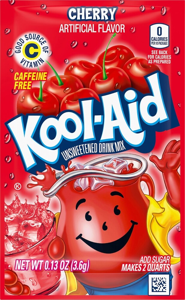 KOOL-AID 10 SACHETS YOU CHOOSE FLAVOURS CHERRY, BERRY, ORANGE AMERICAN  IMPORT