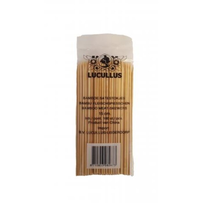 Bamboo Skewers 15cm Lucullus