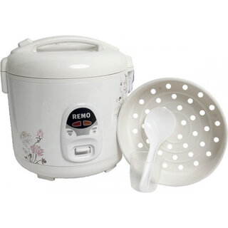 remo rijstkoker 1,0 liter - 400W - 6089405 - flower & white design