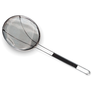 Oil Strainer - stainless steel grease pan - dia 20cm