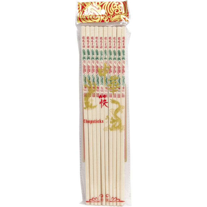 Eetstokjes melamine 10 paar - draak en feniks chinese stijl  27cm