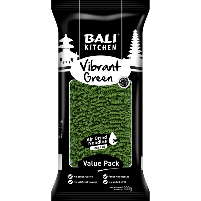 Vibrant Green Air Dried Noodles 300g Bali Kitchen