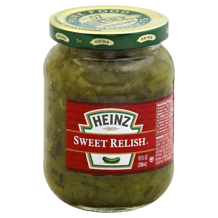 heinz sweet relish 10 oz - 296ml