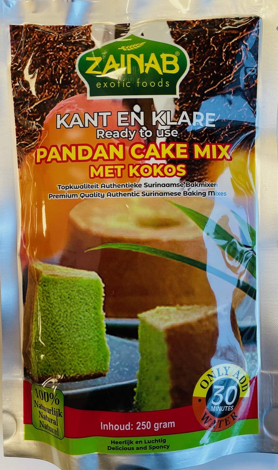 Pandan Cake Mix 250g Zainab - Tokogembira.nl