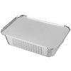 Aluminum container 911ml - 100pcs with lids