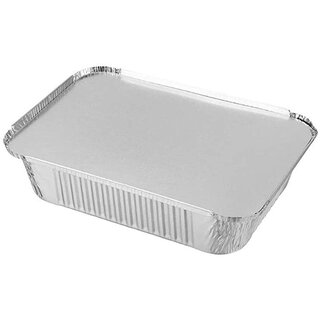 Aluminum container 911ml - 100pcs with lids