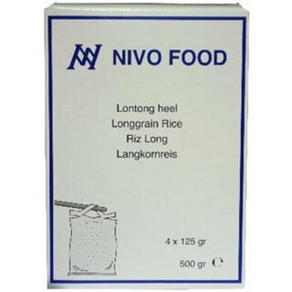 Lontong Hele lange korrel Rijst 4x125g  Nivo Food