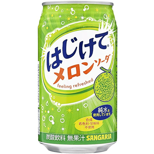 Hajikete melon soda 350ml Sangaria Tokogembira.nl