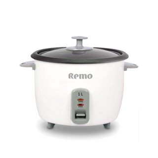 remo rijstkoker 1,0 liter - 400W - 6089442 - glazen deksel