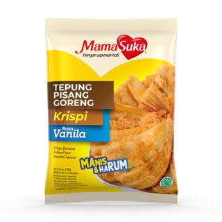 OUTLET: mama suka tepung pisang goreng vanilla 210g BBD: 3-3-2026