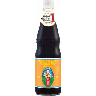 Healthy Boy Brand Black Soy Sauce Orange label 700ml Desk Som Boon