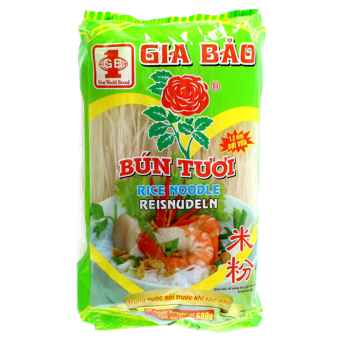 Bun Tuoi Rice Noodle 500g Gia Bao 1mm