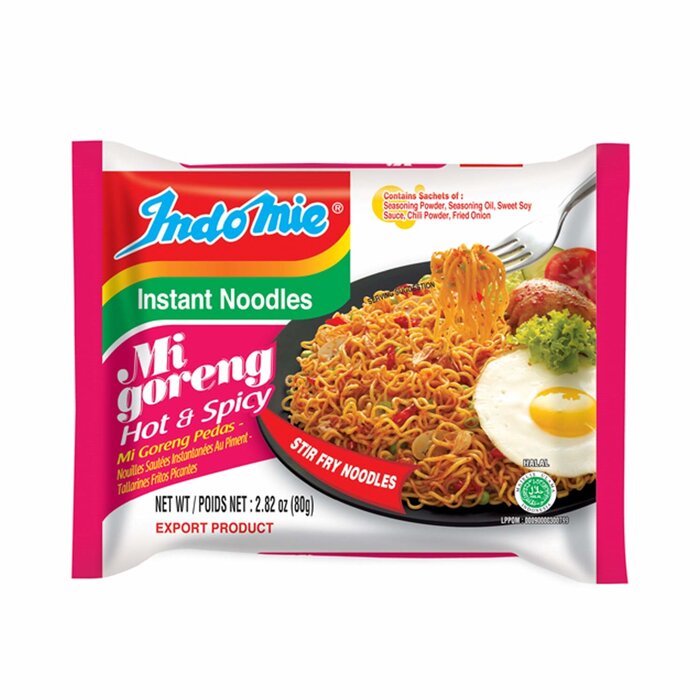 Indomie Mi Goreng Pedas 40st - Export Indonesia