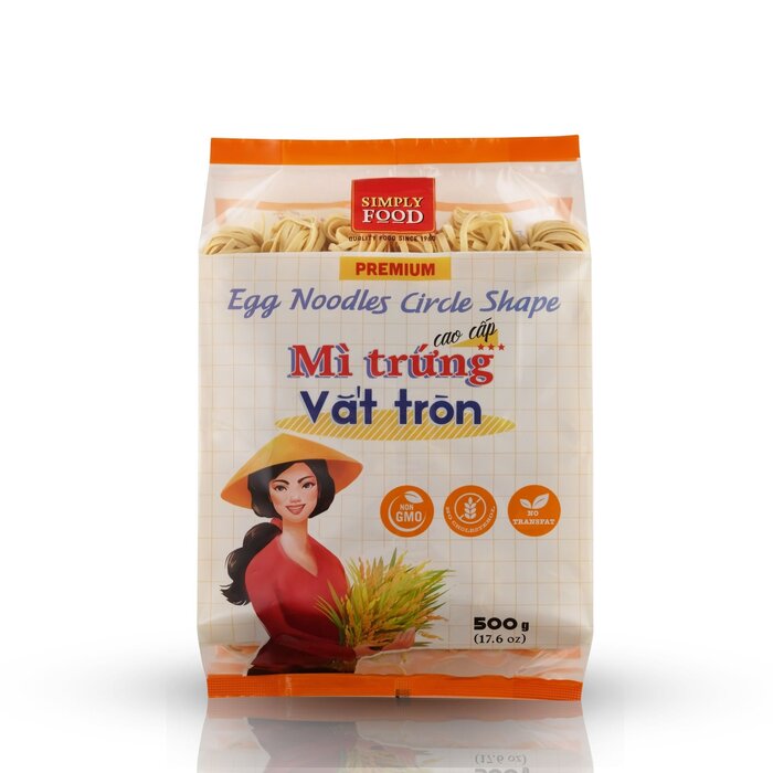 Egg Noodles Mi Trung Vat Tron 500g Supply Food