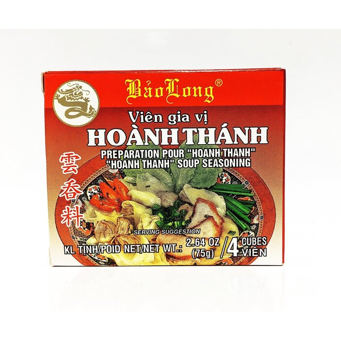 Hoanh Thanh seasoning 75g Bao Long - block - red label