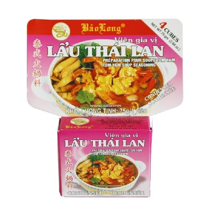 Lau Thai Lan seasoning 75g Bao Long - block - pink label
