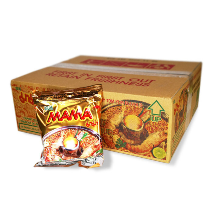 mama shrimp creamy tom yum noodle 30x55g