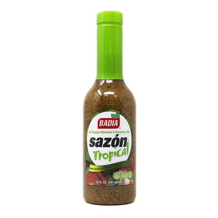 Badia badia sazon tropical Green 20 oz -591ml liquid bottle from vegetables