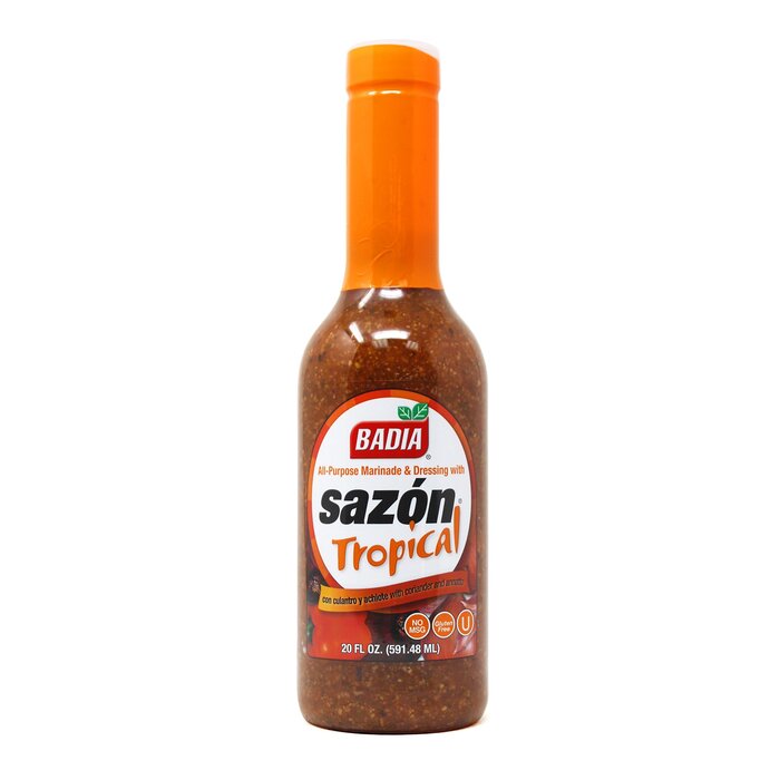 Badia badia sazon tropical Orange 20 oz -591ml liquid bottle with coriander & annatto