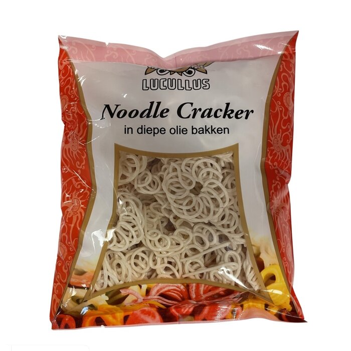 Lucullus Noodle Crackers, kroepoek mie, wit 250 gram