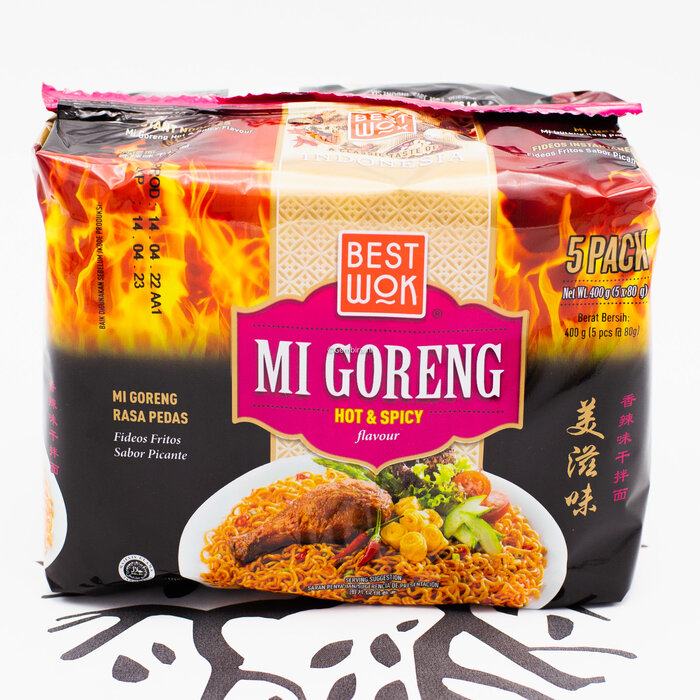 Best Wok Mi Goreng Hot & Spicy 5-pack Best Wok (5x80g)