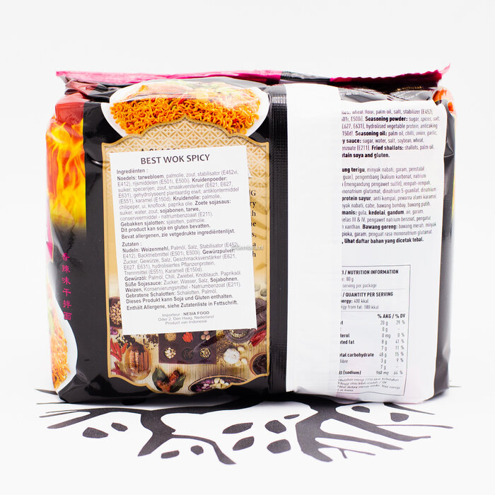 Best Wok Mi Goreng Hot & Spicy 5-pack Best Wok (5x80g)