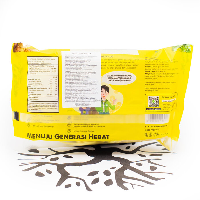 Lemonilo lemonilo kari ayam mi instant 73g