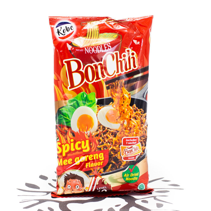 Kobe kobe mee goreng spicy level 10 - 105g BonChili Noodle - red