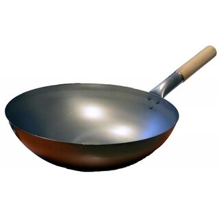 Wok Iron Round 14 inch (35cm) Handle - 010689