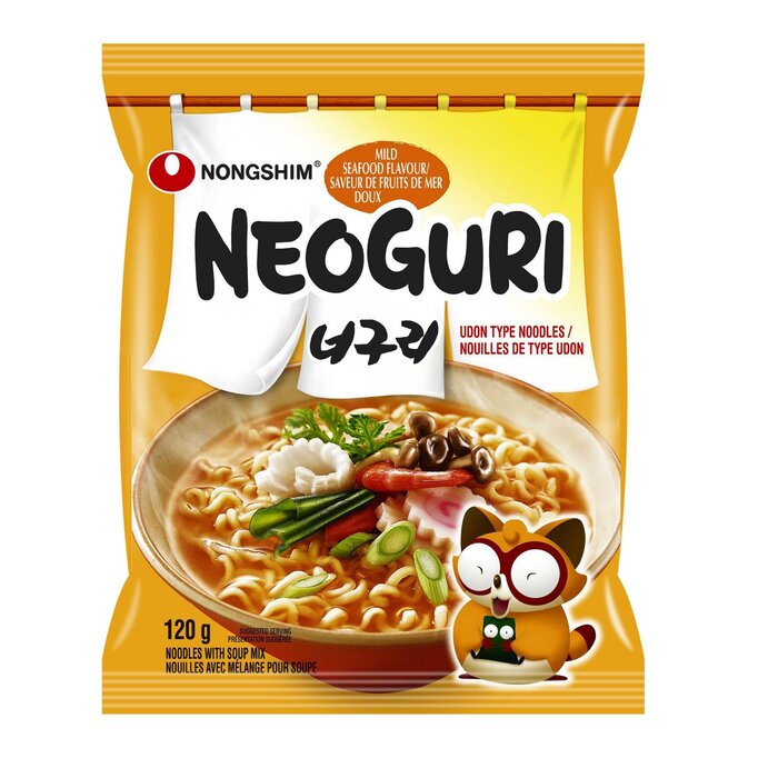 Nongshim Neoguri Noodle Seafood mild 120g - yellow pack