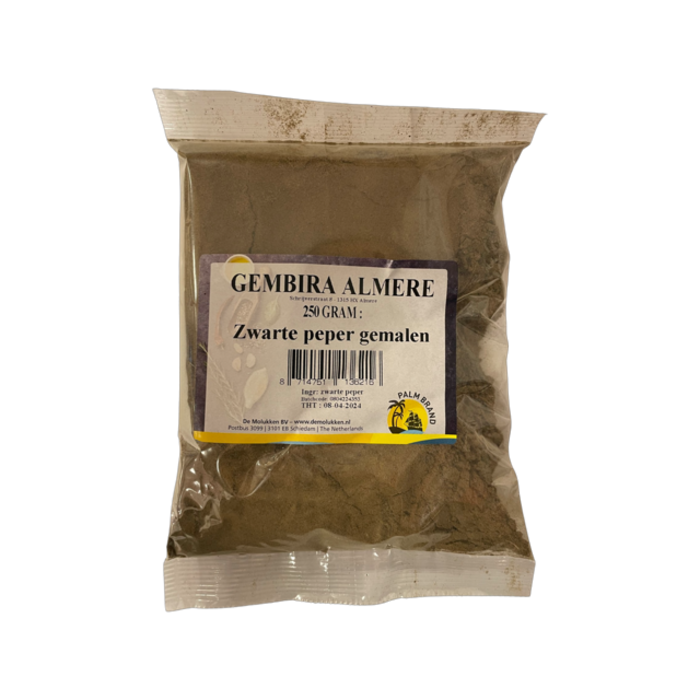 Zwarte peper gemalen 250g - Palm