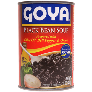 Goya Black Bean Soup 15 oz - 425g in rode blik