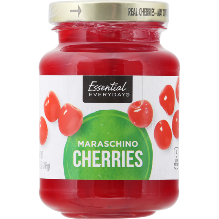 Maraschino Cherries 10 oz - 283g Essential Everyday