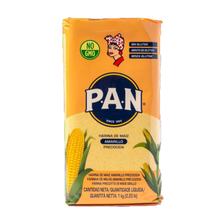 P.A.N. Harina Pan Voorgekookte Gele Maismeel 1kg Orange pack