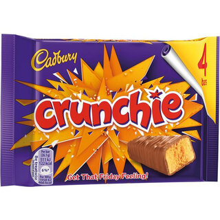 outlet: Cadbury Crunchie 4 bars (4 x32g=128g) tht 7-8-2025