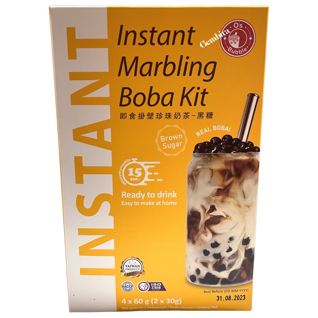 Instant Bubble Tea Kit Boba Brown Sugar 4x 60g