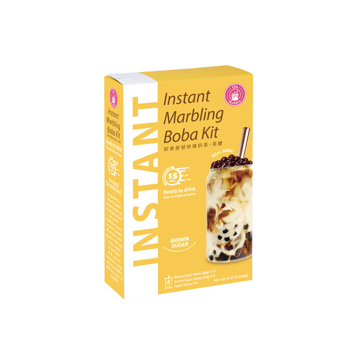 outlet: Instant Boba Kit Brown Sugar 4x60g O's Bubble THT 10.04.2026