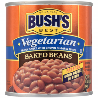 outlet: Bush's Vegetarian baked beans 16 oz - 454g Best before July 2025