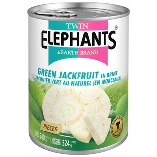 Green jackfruit in Brine 540gr - Twin Elephants