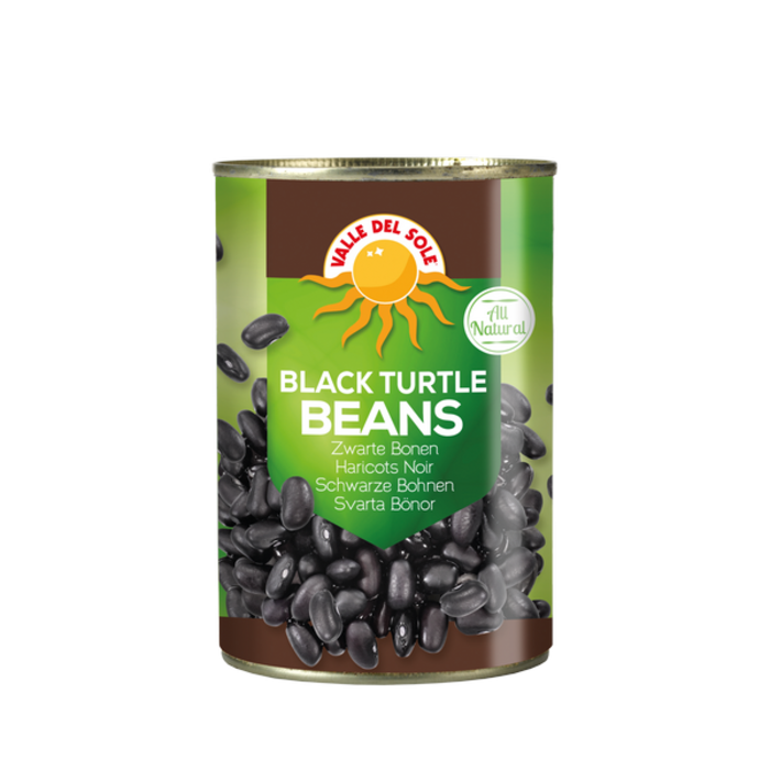 Valle Del Sole Black Turtle Beans 400g Valle Del Sole - tin