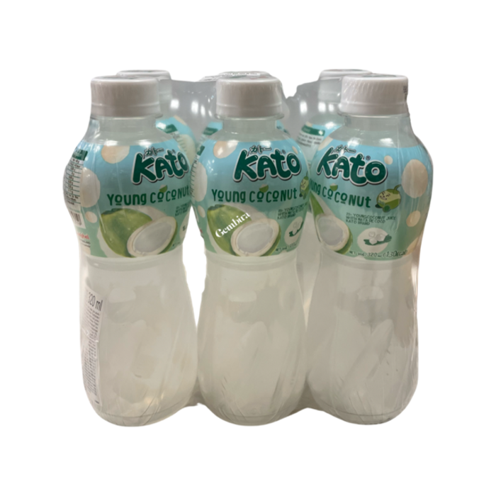 kato young coconut 6 pack x 320ml with nata de coco